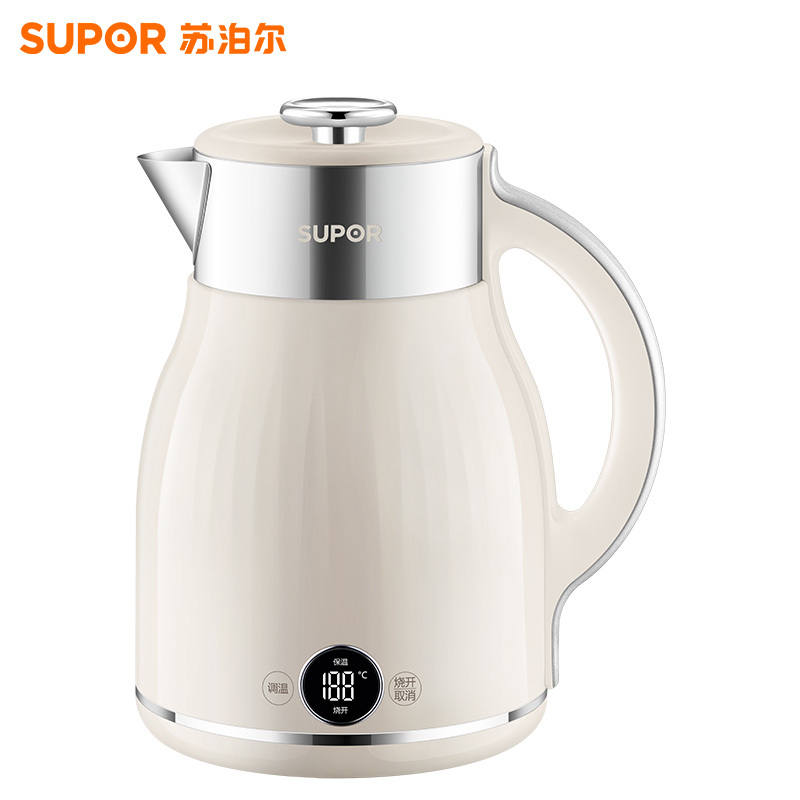 苏泊尔(SUPOR)电水壶烧水壶2.5L多段调温母婴冲奶粉电热水壶 316L不锈钢无缝内胆SW-25J03A高清大图