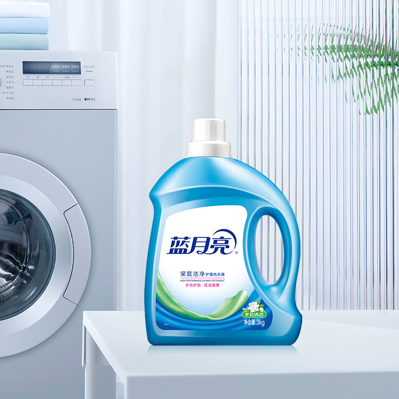 蓝月亮茉莉清香深层洁净护理洗衣液3kg