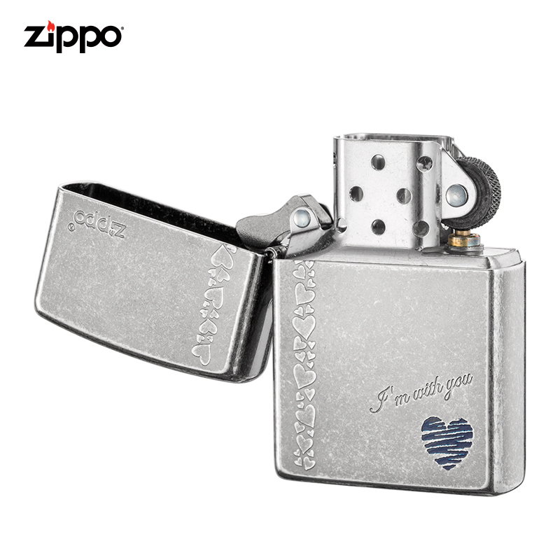 ZIPPO芝宝打火机原装ZIPPO煤油之宝打火机蓝心ZBT-1-8