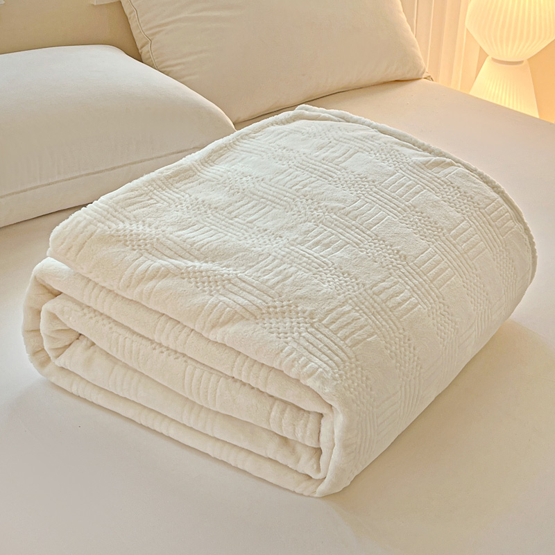 雅鹿 塔芙蓉毛毯高清大图