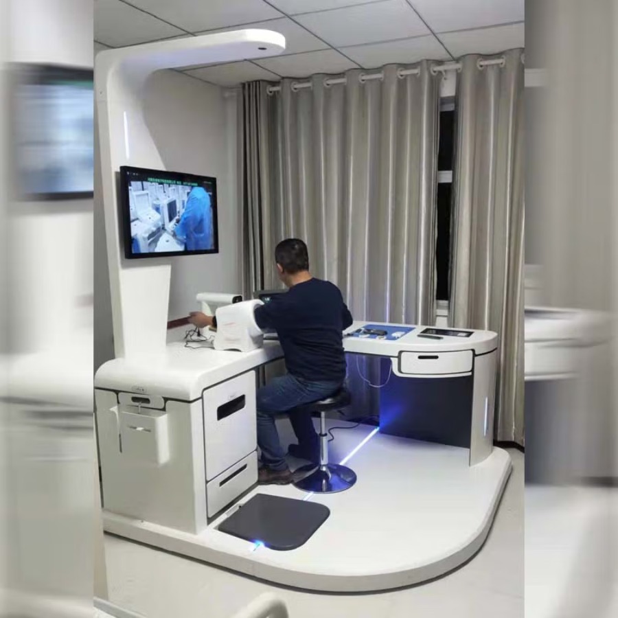 乐佳利康 HW-V9000S型健康智能体检一体机 多功能台式一体化健康一体机厂家专业直供 HW-V9000S型