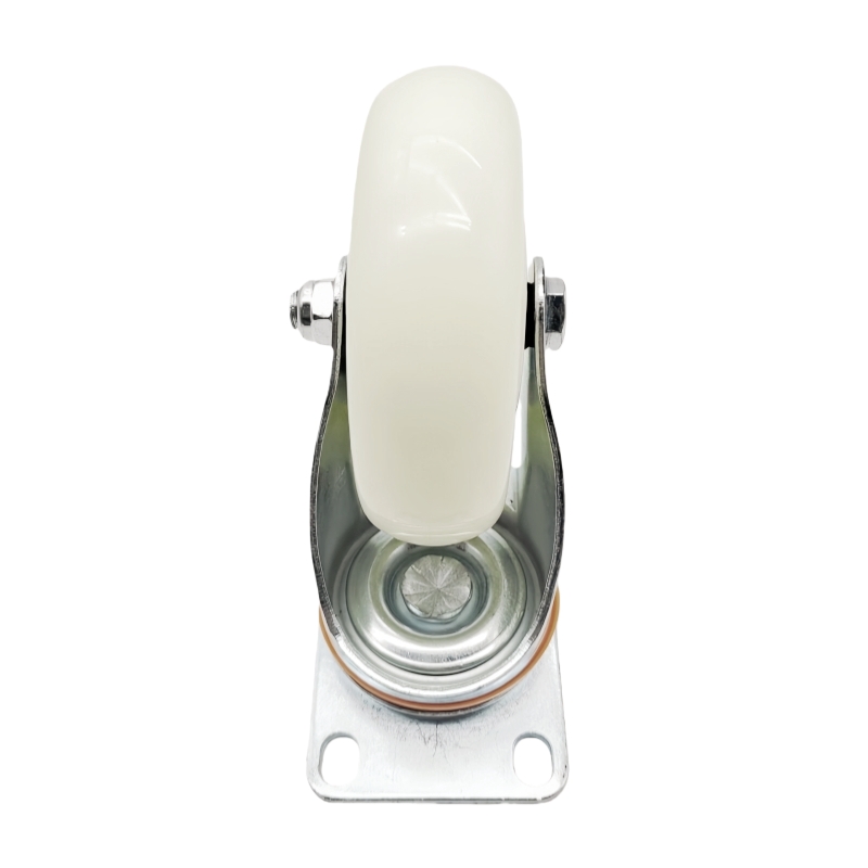 合予成尼龙轮4寸脚轮万向轮轮子滑轮手推车板车承重定向轮转向轮高清大图