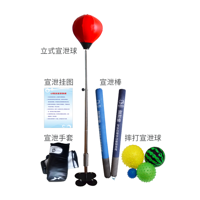 伍贰伍WEW-XXR仿真宣泄人套装心理辅导宣泄器材7种趣味发音人形靶子高清大图
