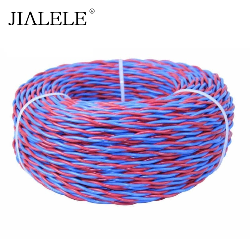 JIALELE 铜芯双绞线 WDZBN-RYJS-2*2.5 平方额定电压0.6/1KV 米