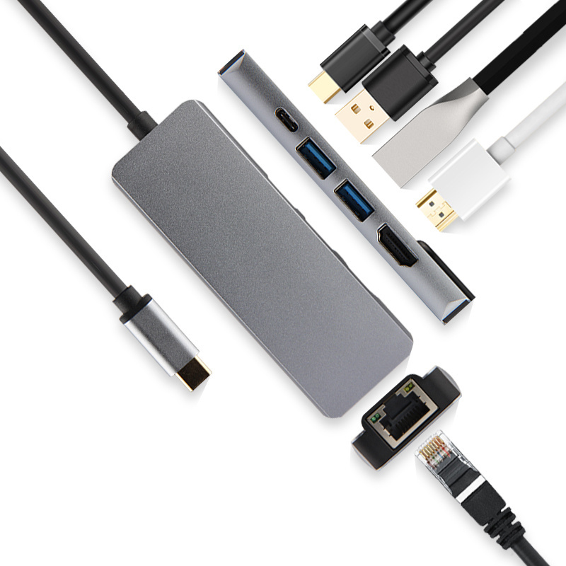 pro笔记本电脑拓展坞type-c接口转换器视频介绍_久宇 usb-c扩展坞华为