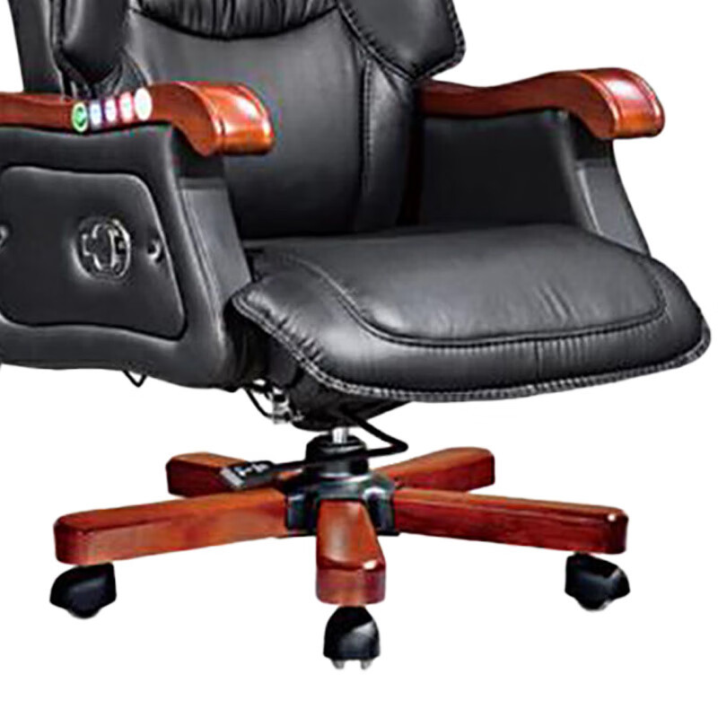 圣斯顿LK-BT6870 真皮大班椅主管椅680*700*1100mm黑色(单位:把)高清大图