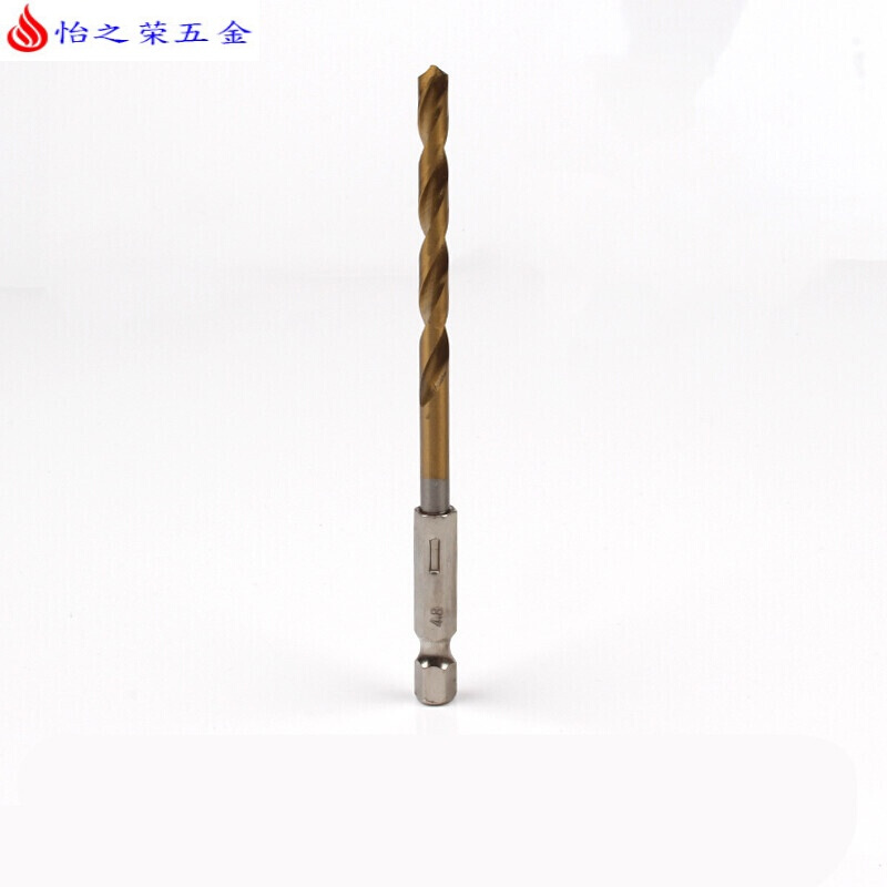 六角柄麻花钻头镀钛13PC风批组套高速钢电动螺丝刀麻花钻头 六角柄钻头(4.8mm)