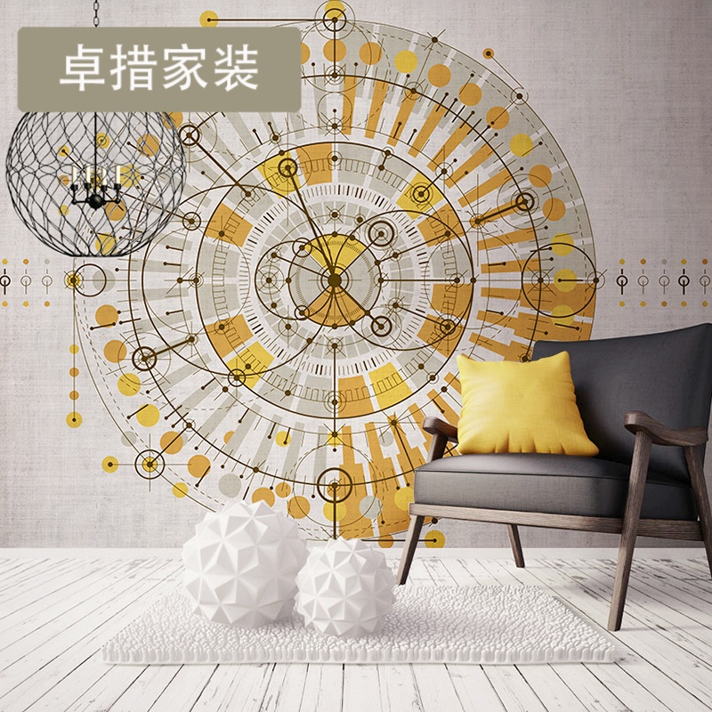 北欧风格墙纸无缝墙布定制个性创意壁纸客厅背景墙大型壁画壹德壹