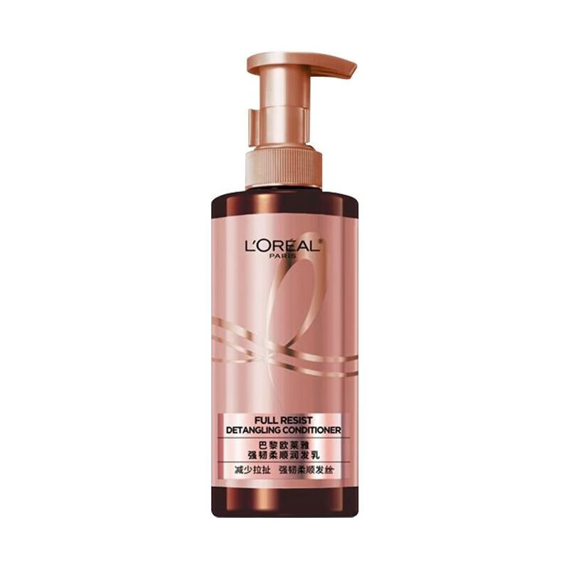 欧莱雅 强韧柔顺润发乳440ml+精油润养洗发水100ml*2