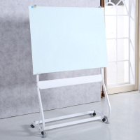 驰鹏CP-S5移动型钢化玻璃白板900mm*1200mm S型支架式办公/会议玻璃白板 教学办公磁性写字板