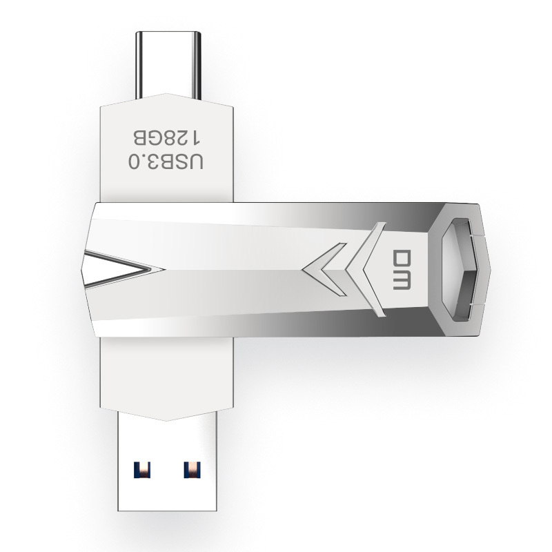 DM 128GB Type-c USB3.0 U盘 法师PD098系列 安卓手机扩容电脑优盘两用车载高速u盘