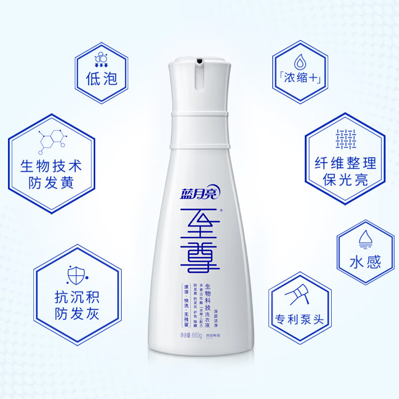 蓝月亮至尊洗衣精华浓缩洗衣液 清韵梅香 660g瓶10001587高清大图