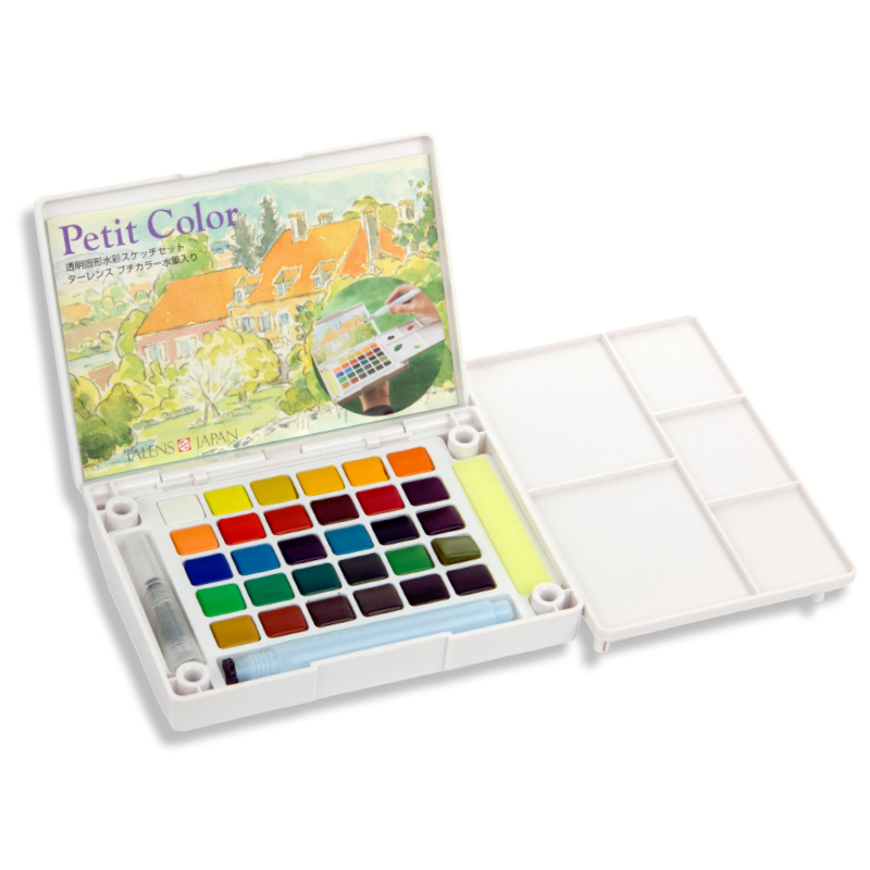 日本sakura樱花泰伦斯固体水彩颜料套装水彩画套装分装固体水粉固彩便携透明水彩30色精装视频介绍 日本sakura樱花泰伦斯固体水彩颜料套装水彩画 套装分装固体水粉固彩便携透明水彩