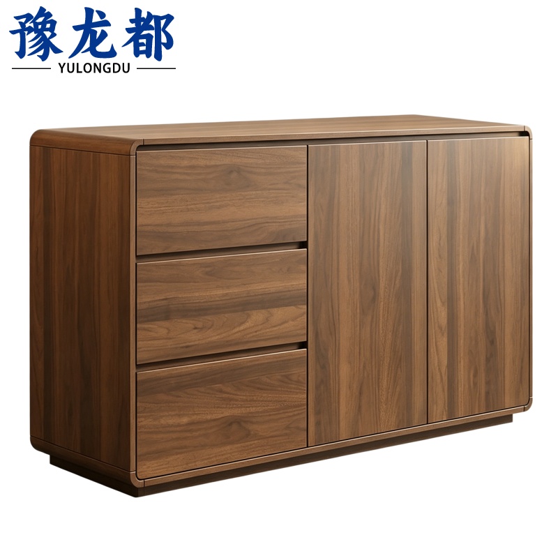 豫龙都矮柜两门三抽1.2m台高清大图