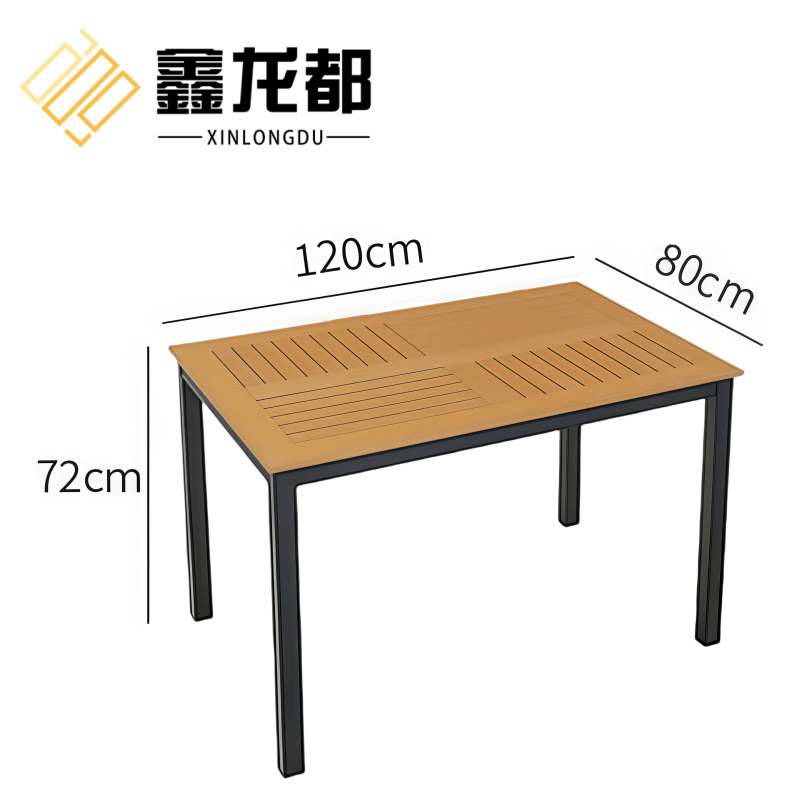 鑫龙都户外桌椅1.2米套高清大图