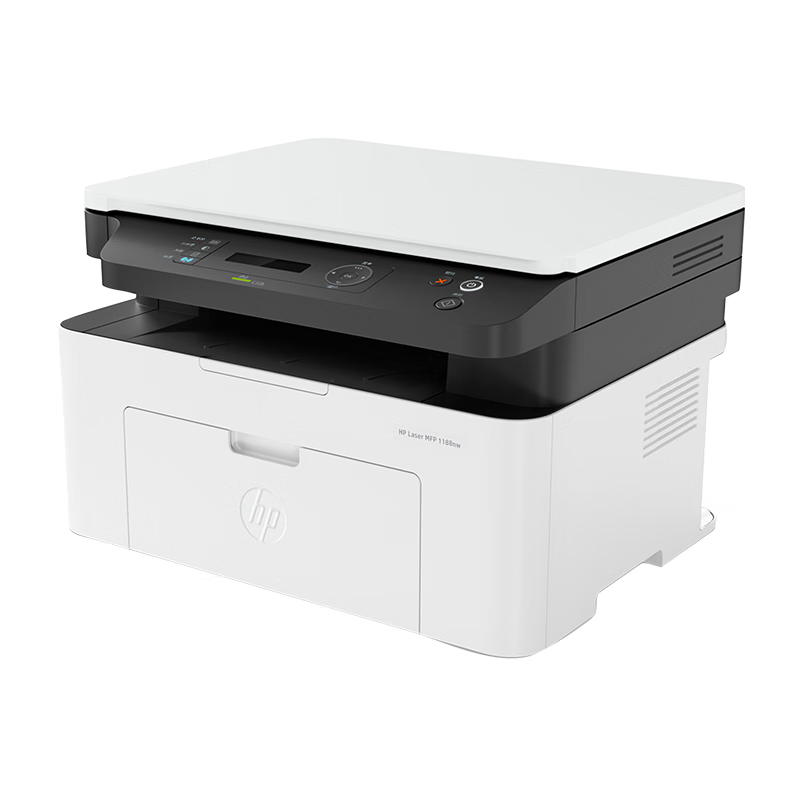 惠普 MFP 1188nw 锐系列黑白激光多功能无线WiFi手机打印机一体机A4复印件扫描三合一小型家用办公 惠普136W/136a/136wm/136nw惠普1188nw打印机