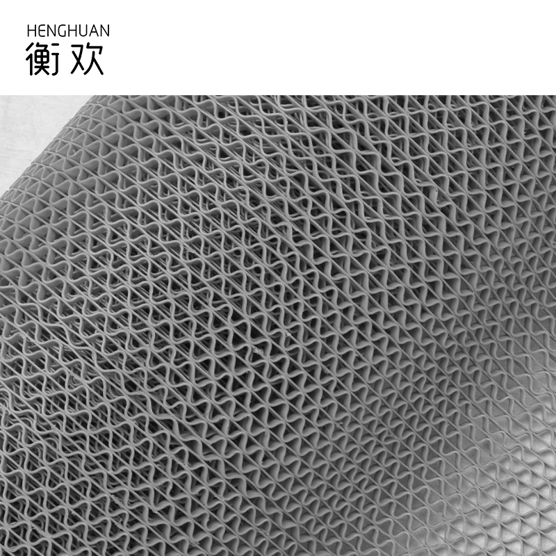衡欢(HENGHUAN)S型加密加厚升级款防滑地垫RZ-DZ04/米(灰色/1.5m*1.2m*5mm)高清大图