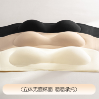 猫人粉底液无肩带抹胸女士防滑不掉小胸聚拢隐形无痕防走光内衣