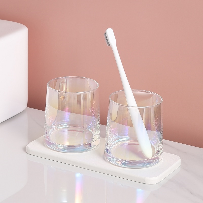 洗漱口杯牙杯牙缸手逗渐变刷牙杯家用洗手台情侣洗漱洗漱套装