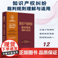 正版 知识产权纠纷裁判规则理解与适用 (12) 中国法院年度案例集成丛书 中国法制出版社著作权商标权专利不正当竞争专利行