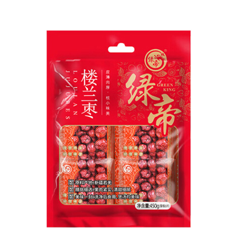 绿帝楼兰枣软糯香甜果皮光滑自然枣香果肉饱满绵密大小均匀450g