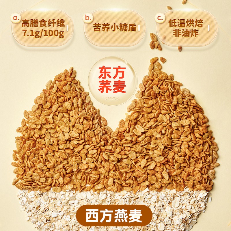三匠 BYE糖荞麦片薯薯谷物香400g*3高清大图