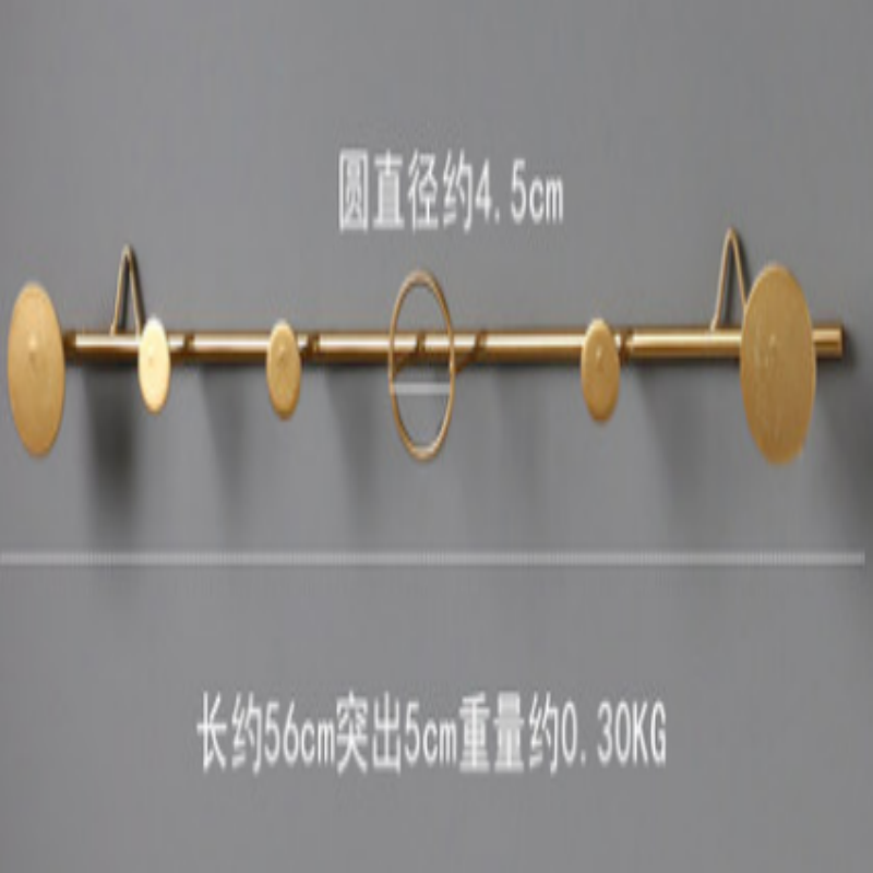 瑞翔推荐 墙面挂衣架 金色六钩(单位:个)