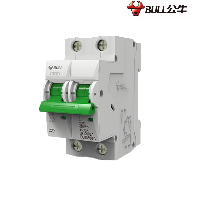 公牛(BULL)DZ47-2p63A32a空气开关断路器 空开漏保32A 2P