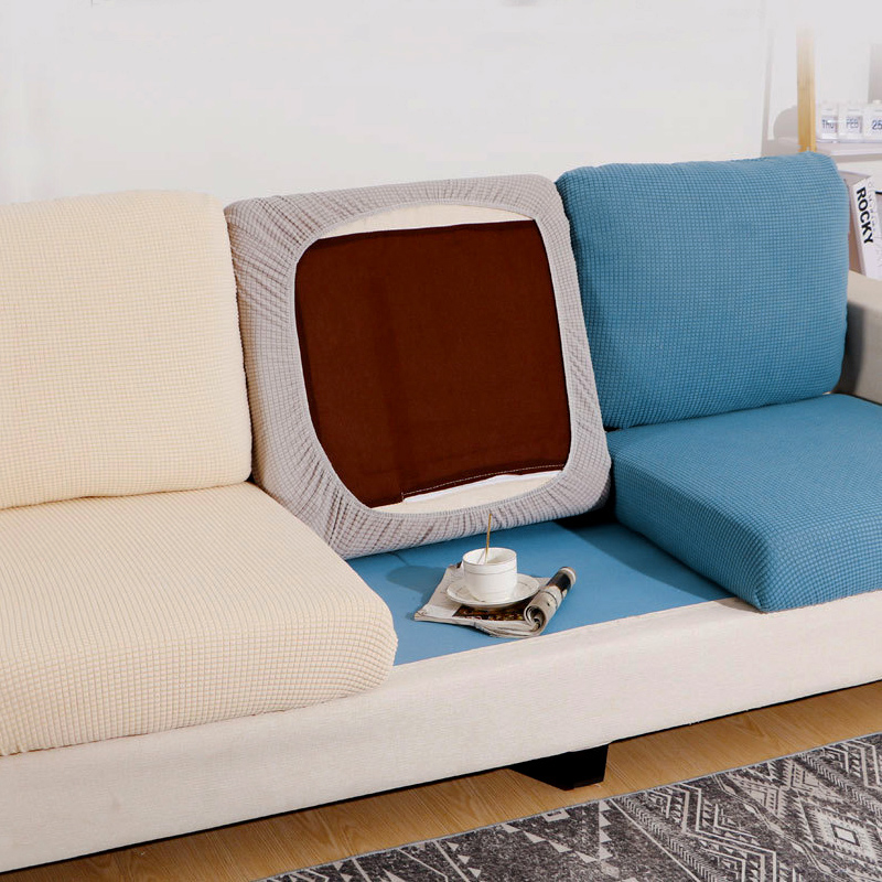 京城派 玉米绒全包沙发笠沙发套弹力沙发套罩简约现代四季冰丝提花面料沙发笠防猫抓加厚坐垫凉席沙发罩全包套巾盖布高清大图