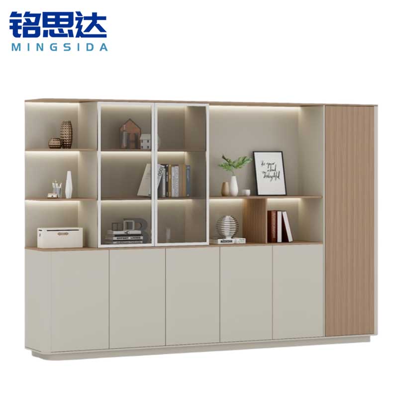 铭思达书柜展示柜六门台高清大图