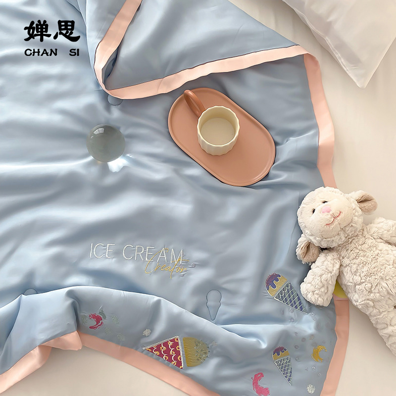婵思 冰激凌凉感莱赛尔夏被高清大图