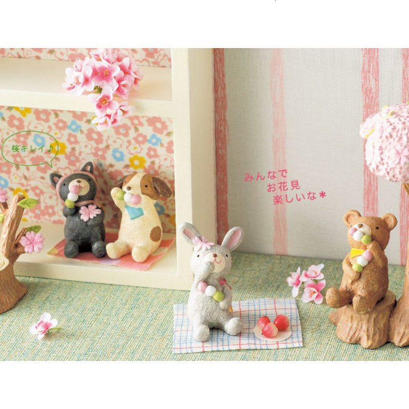 zakka创意 田园微景观 樱花物语财树摆件树脂工艺品商务礼品