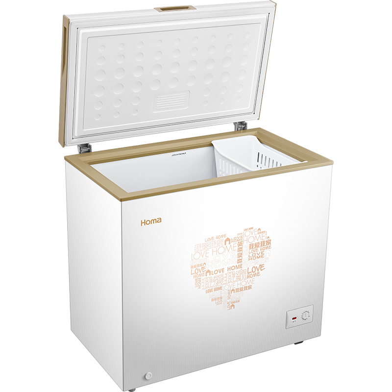 奥马（Homa） BC/BD-202G2 202升 变温冷柜 冷藏冷冻节能静音(金色）