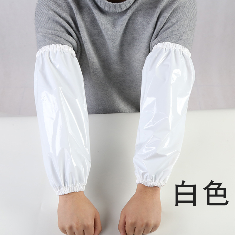 高翊柏 17030718 TPU防水袖套 54g 白色 40*20cm 防水防油耐弱酸套袖