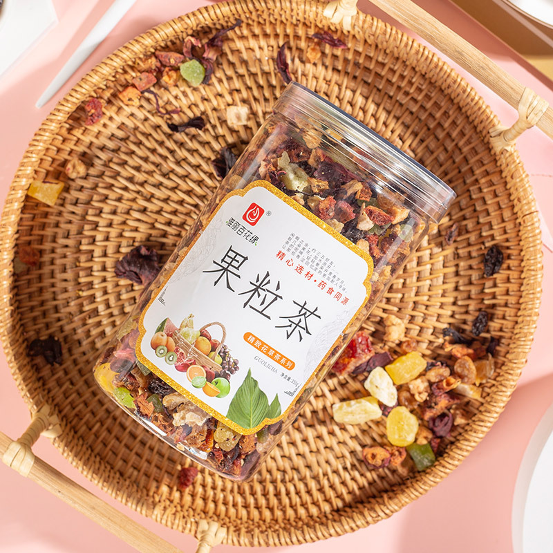 雅丽百花缘 水果粒茶350g 夏季网红水果茶