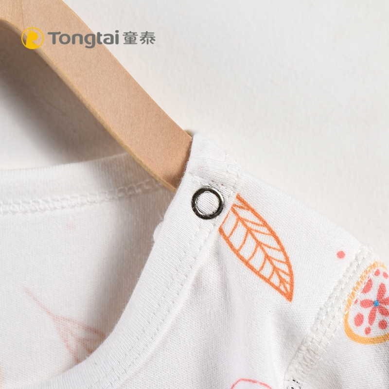 童泰TONGTAI婴幼儿内衣1-24个月宝宝纯棉肩开包屁衣婴幼儿通用90cm