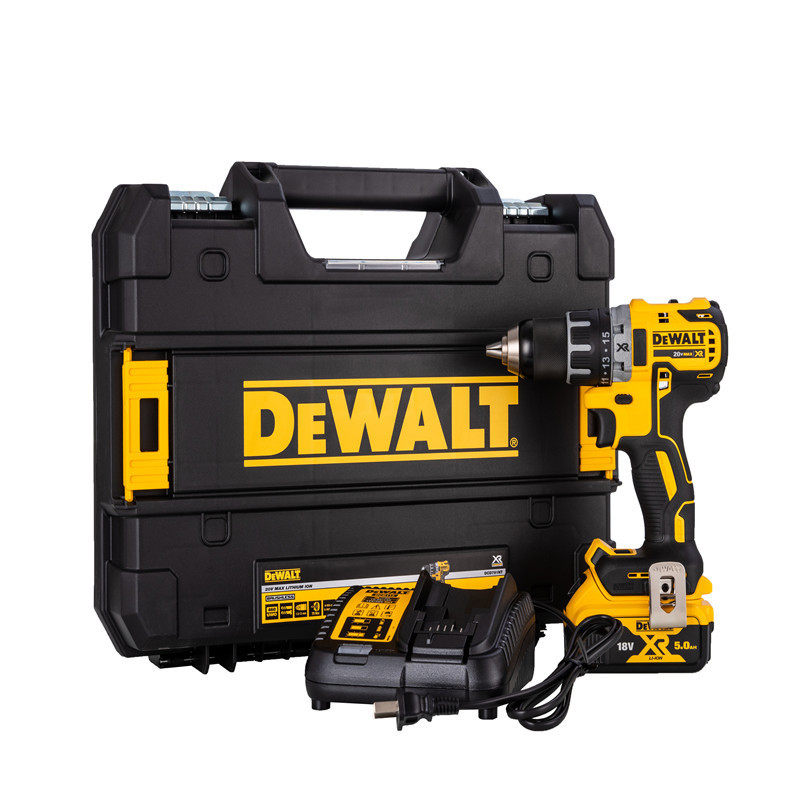 得伟无刷高负载充电式13mm冲击钻/电钻/起子机(2*4.0Ah电池+充电器)(DCD996-4X2)高清大图