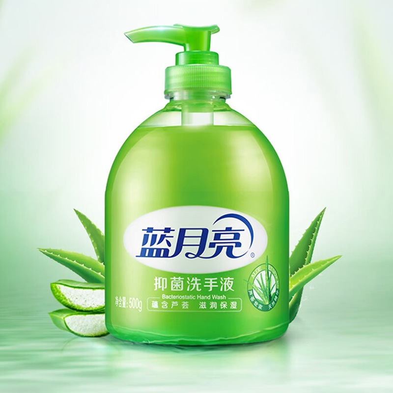蓝月亮洗手液500g保湿滋润泡沫丰富瓶装芦荟香10000127高清大图