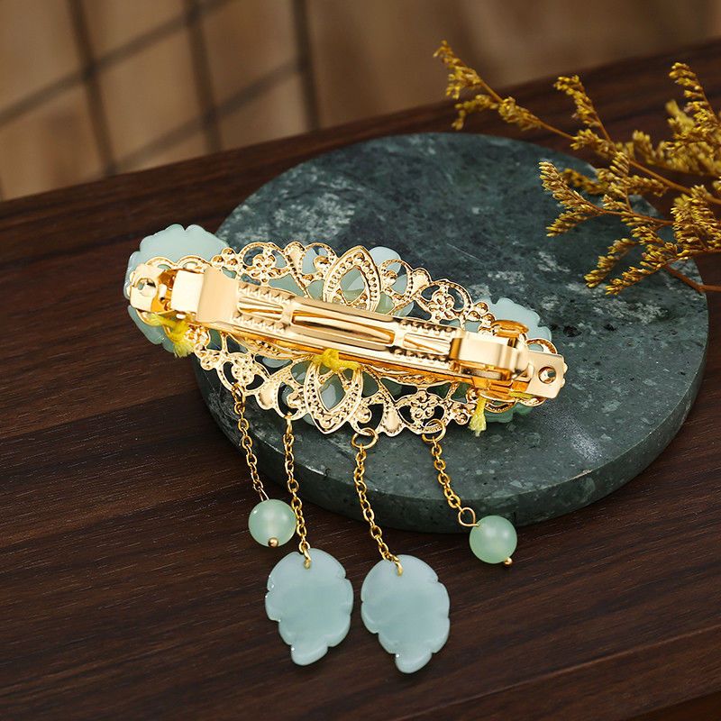 气质古风发卡夹子头饰半扎马尾发夹成人女古装头饰流苏汉服搭配饰流苏