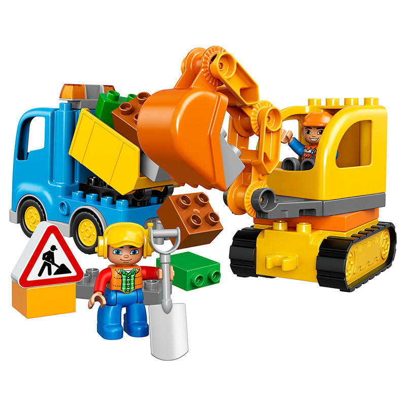 LEGO 乐高 DUPLO得宝系列 卡车和挖掘车套装 积木塑料玩具10812 2-5岁 约50块以下