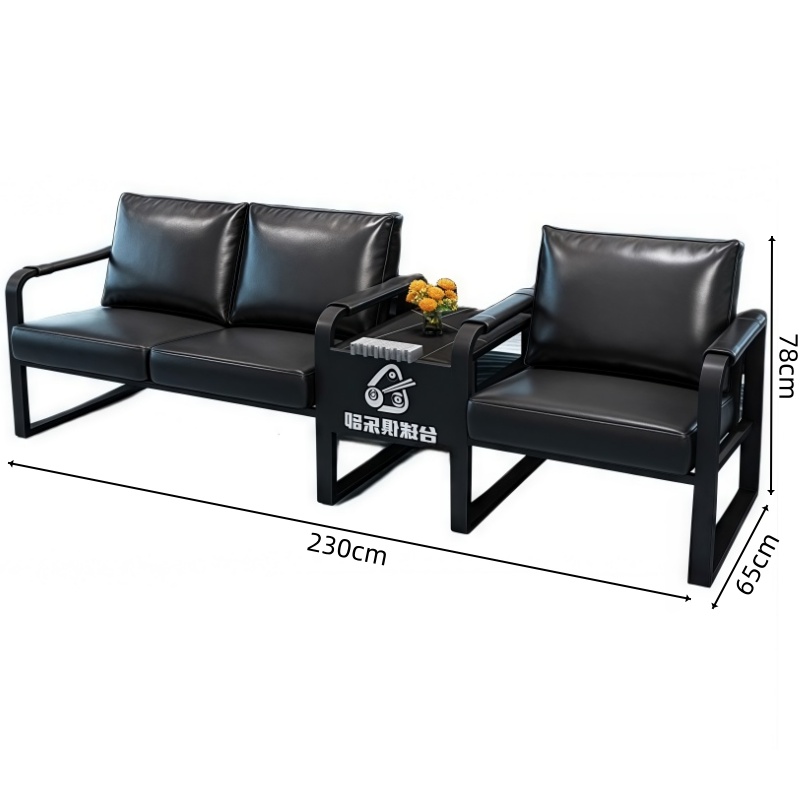 豫龙都台球沙发三人位张高清大图