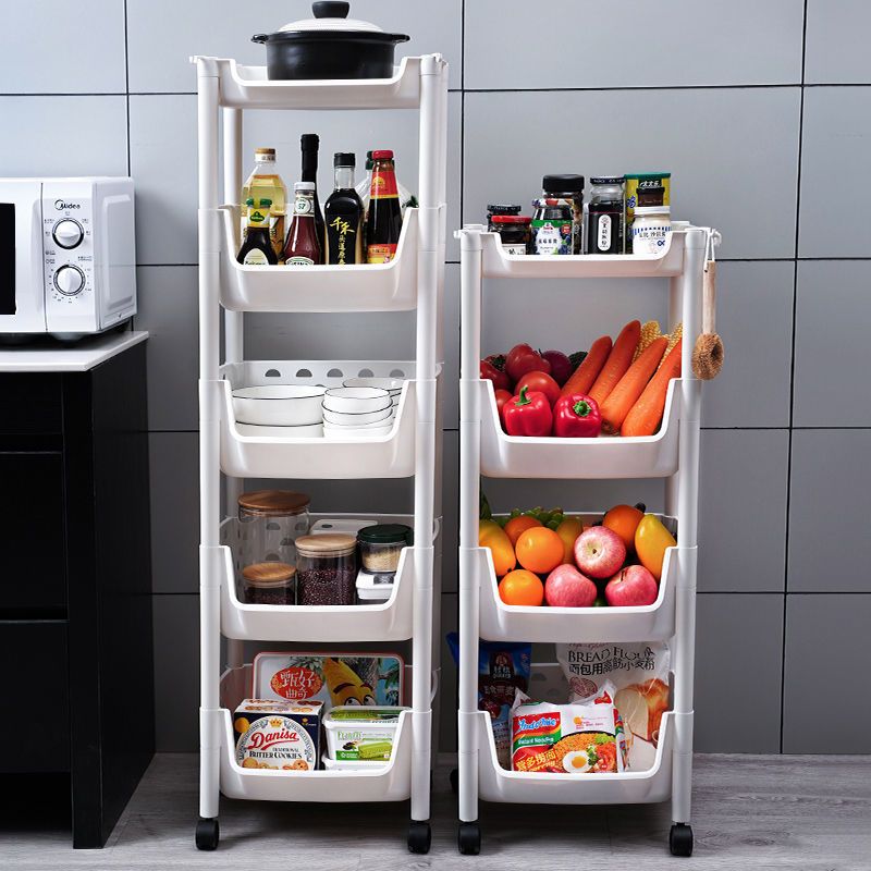 家用厨房置物架多层蔬菜水果玩具落地储物收纳架菜篮子架用超稳固