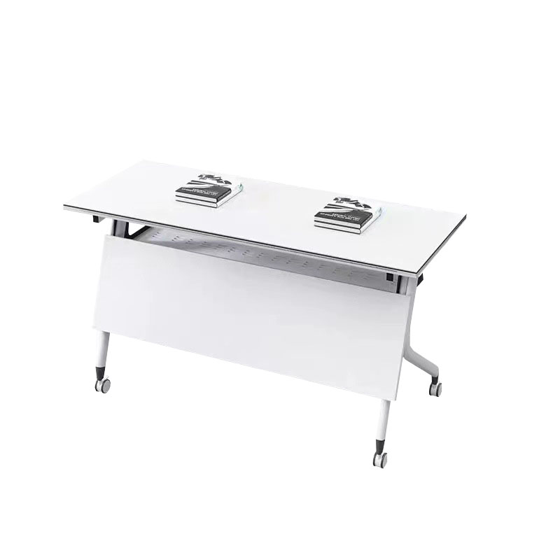 锦北折叠桌会议长条桌培训辅导课桌可拼接移动翻板桌高清大图