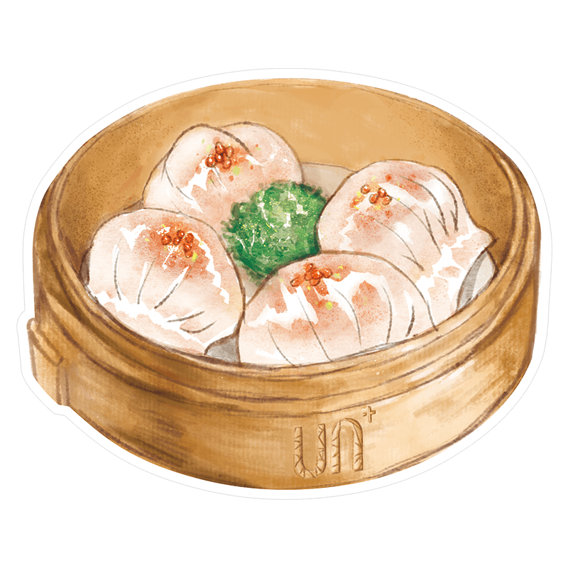 [正版] 早茶-虾饺 水彩手绘风点心异型带邮资明信片 新中式广州邮政定制可邮寄 文创旅游节日祝福收藏馈赠文化礼品中