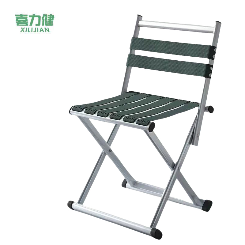 喜力健 折叠凳 加厚中号款-银绿色 个高清大图