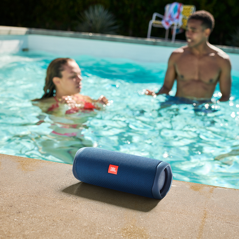 JBL Flip5音乐万花筒五代 便携式蓝牙音箱 低音炮 防水设计 支持多台串联 户外音箱 迷你小音响深海蓝