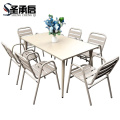 圣承启 户外桌椅 120长桌X6椅 套