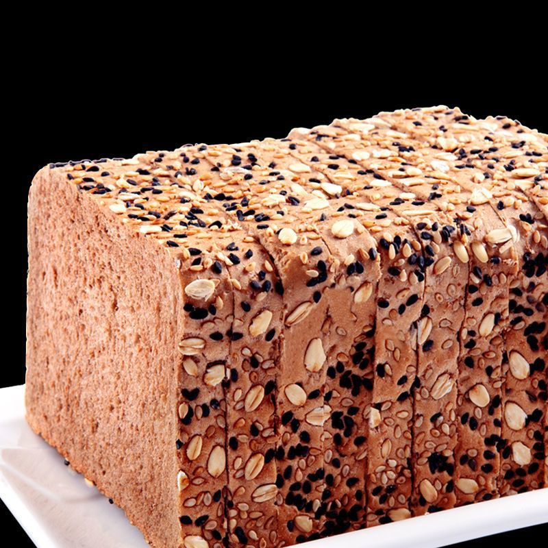 黑麦全麦吐司谷物粗粮面包500g/1000g无加蔗糖代餐早餐包糕点点心