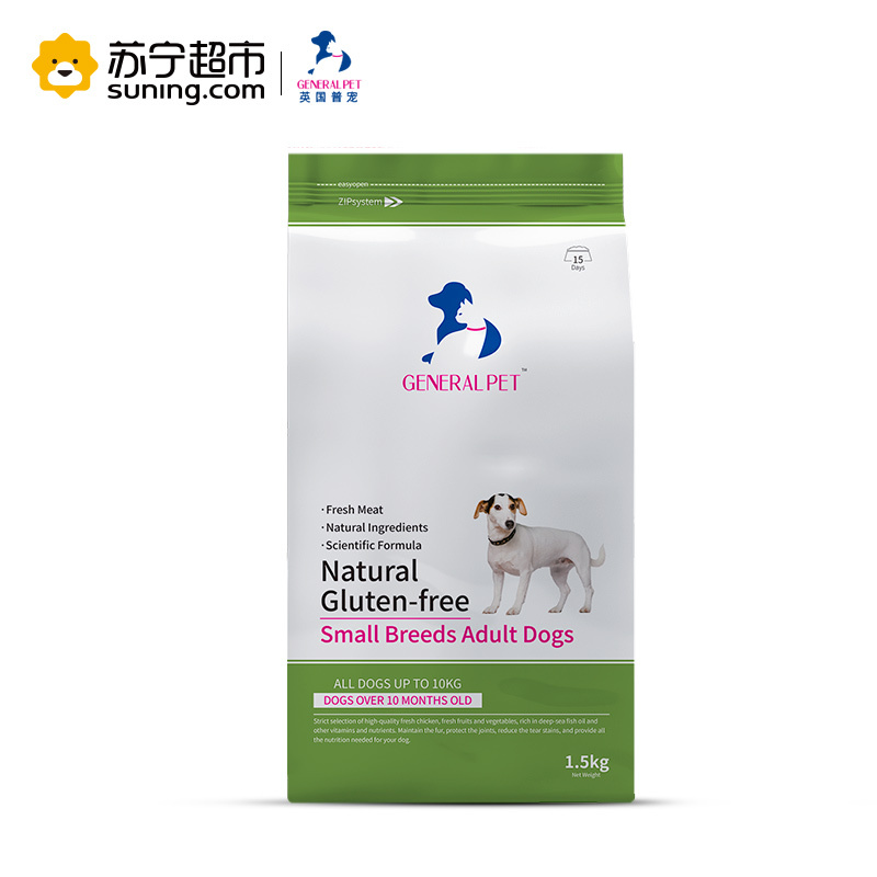 英国普宠GENERAL PET 中小型犬成犬狗粮1.5KG