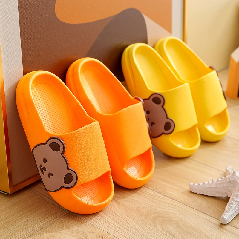 儿童拖鞋夏季可爱卡通小熊男童女童宝宝小孩室内家用防滑亲子凉拖